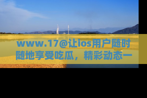www.17@让ios用户随时随地享受吃瓜,精彩动态一手掌握