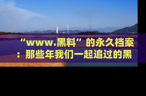 “www.黑料”的永久档案：那些年我们一起追过的黑料真相