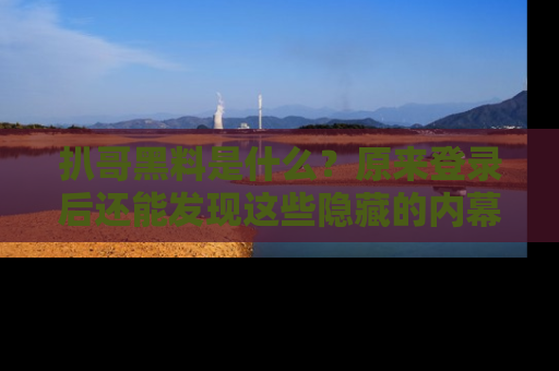 扒哥黑料是什么？原来登录后还能发现这些隐藏的内幕！
