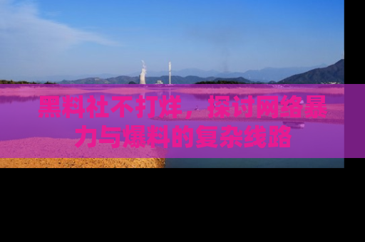 黑料社不打烊，探讨网络暴力与爆料的复杂线路