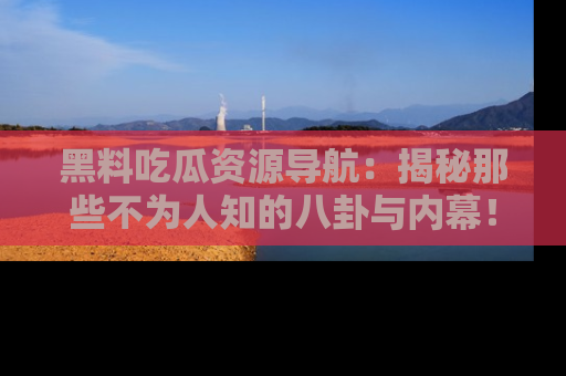 黑料吃瓜资源导航：揭秘那些不为人知的八卦与内幕！