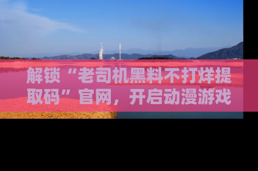 解锁“老司机黑料不打烊提取码”官网，开启动漫游戏的新次元之旅！