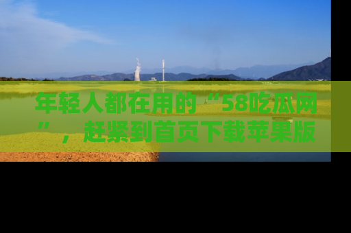 年轻人都在用的“58吃瓜网”，赶紧到首页下载苹果版吧！