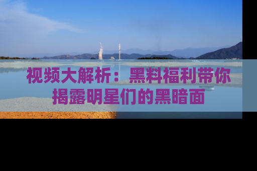 视频大解析：黑料福利带你揭露明星们的黑暗面