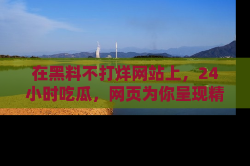 在黑料不打烊网站上，24小时吃瓜，网页为你呈现精彩内幕